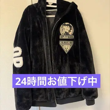베티짱! 따뜻한 모코모코 아우터 블랙