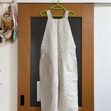 아이보리 린넨 살로펫 크로스 스트랩