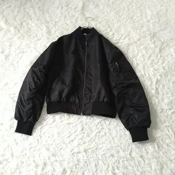 BROWNY STANDARD MA-1 자켓 점퍼 블루종 F 블랙
