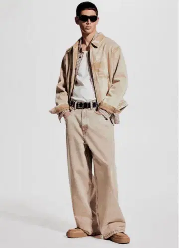 H&M 슈퍼 배기 데님 W28 L30