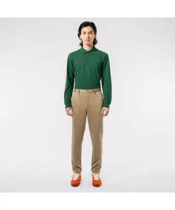 라코스테 테이퍼드 저리 트라우저/베이지