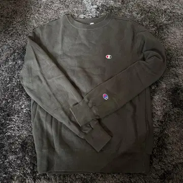 Champion 크루넥 맨투맨 M 올리브 그린