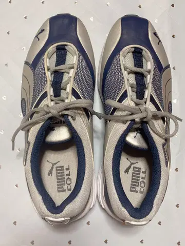 PUMA CELL 실버 네이비 스니커즈