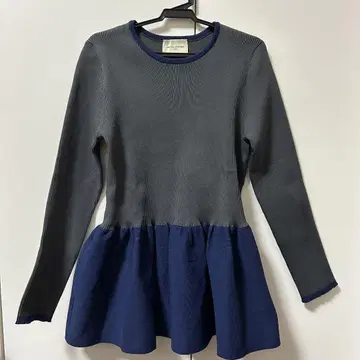 UNITED ARROWS 긴팔 니트 그레이/네이비