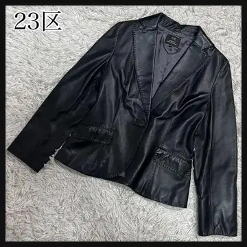 [ 새상품급 ] 23 23KU 테일러드 램 가죽 빅 사이즈 블랙