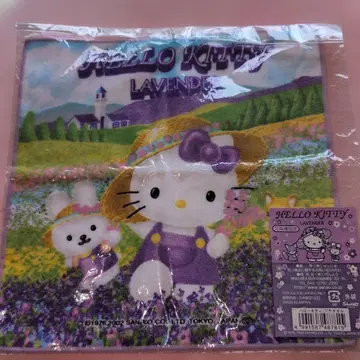산리오 헬로키티 홋카이도 한정 라벤더 미니 타월 2002