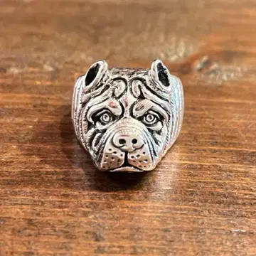 Sterling 실버 925 반지 Bull dog