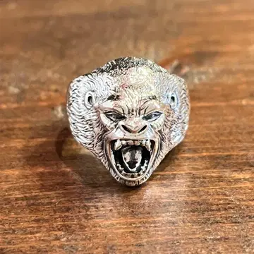 Sterling 실버 925 반지 Gorilla