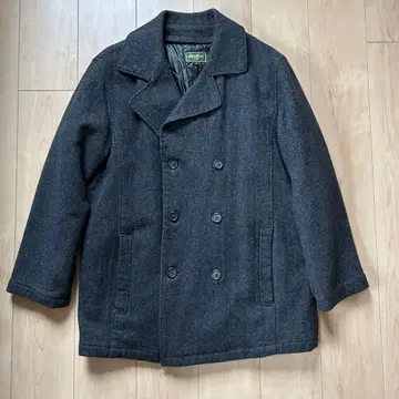 eddie bauer 울 더블 피코트 M vintage