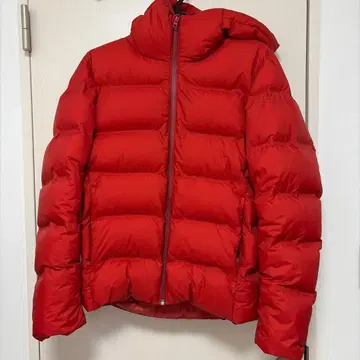 UNIQLO S 심리스 다운 파카 오렌지 계열 아우터