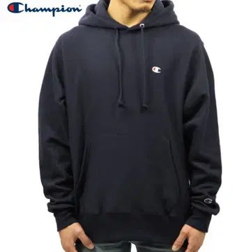 Champion 블랙 후드티 L 사이즈