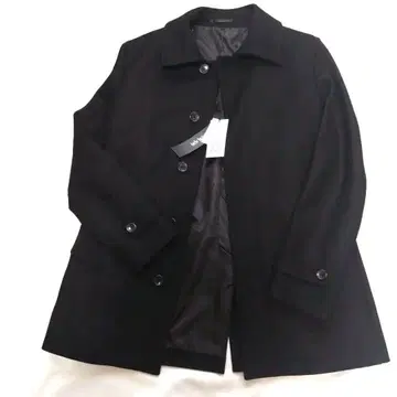 MICHEL KLEIN HOMME 블랙 울 코트 46 미사용 새상품