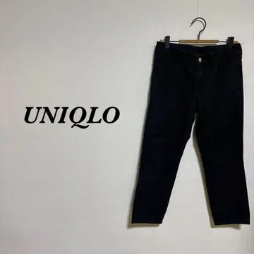 UNIQLO 크롭 팬츠 스키니 포켓 26 블랙 4748N