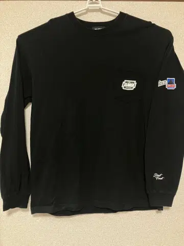 XLARGE 블랙 롱 슬리브 티셔츠
