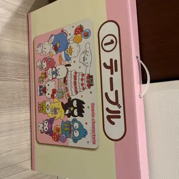 산리오 캐릭터즈 테이블 제일복권 전표 직부착