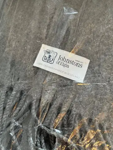 그레이 프린지 머플러