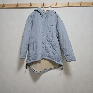 FILA 보아 안감 플리스 퀼트 코트