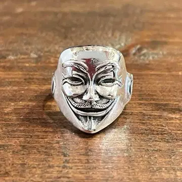 Sterling 실버 925 반지 Guy Fawkes