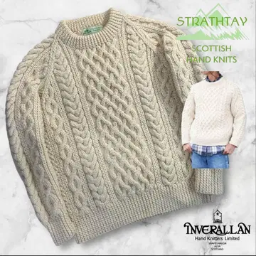 컨디션 최상 STRATHTAY by INVERALLAN 크루넥 니트 1A