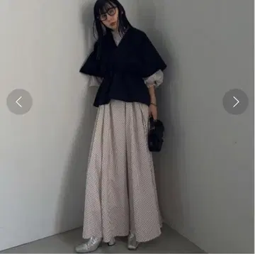 새상품급 아메리빈티지 KOMON PATTERN VOLUME DRESS