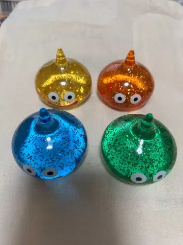 컬러풀 슬라임형 피규어 4개 세트