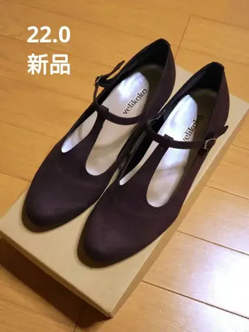 velikoko 스웨이드 펌프스 다크 브라운 22.0cm