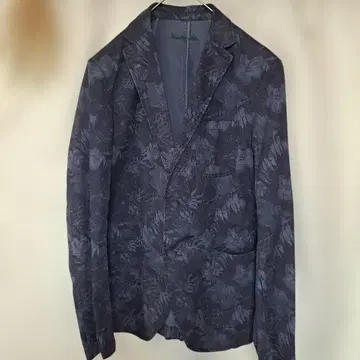 남성용 네이비 플로럴 자켓
