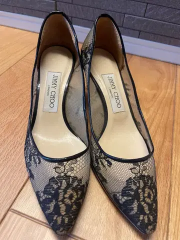 JIMMY CHOO 레이스 스틸레토 힐 36