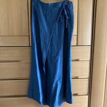 나추카라 파랑 랩스커트 팬츠