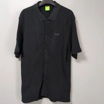 HUF 리브 피케 셔츠 M 블랙