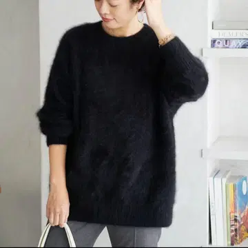 plage Fur Nuance 풀오버 블랙