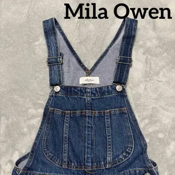 미라 오웬 데님 블루 살로펫 오버롤 Mila Owen