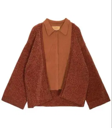 AMERI UNDRESSED FAKE LAYERED CARDIGAN