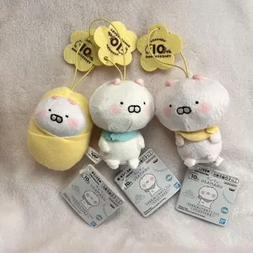 우사마루 봉제 인형 마스코트 치비치비 우사마루 남코 한정판 3종 세트 2