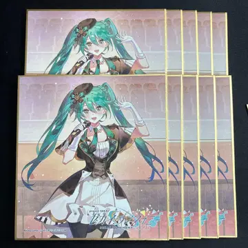 하츠네 미쿠 모어모어점프 미쿠 세계 심포니 색지 10장