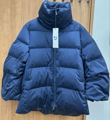 새상품 UNIQLO +J 다운 볼륨 자켓 네이비 M 질 샌더