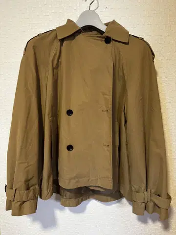 브라운 더블 브레스트 자켓