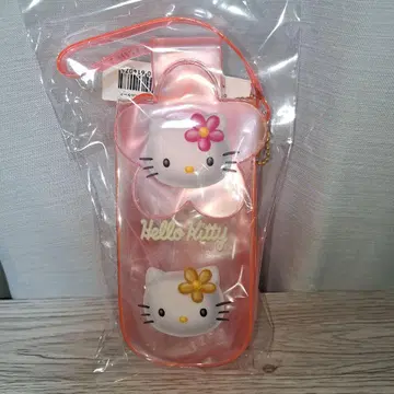레어 레트로 새상품 헬로키티 전화 & 삐삐 케이스 1997년