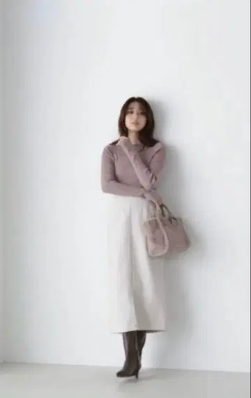 내추럴 뷰티 베이직 압축 저지 시리즈 내로우 스커트 M 화이트