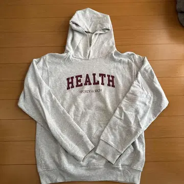 sporty & rich HEALTH 후드티 S 사이즈 그레이