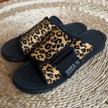 SHAKA 샤카 레오파드 무늬 샌들 27cm 송치