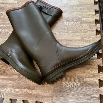 AIGLE 올리브 장화 버클 포함 사이즈 36 (25cm)