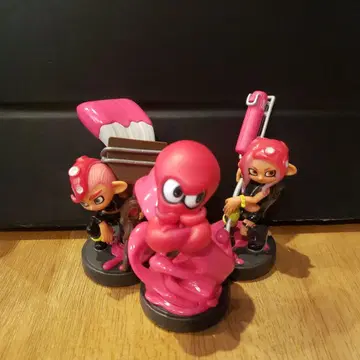 스플래툰2 amiibo 문어 문어걸 문어보이 3체 세트