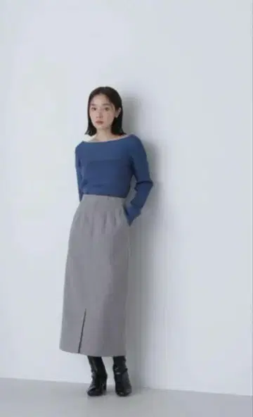 내추럴 뷰티 베이직 압축 저지 시리즈 내로우 스커트 M