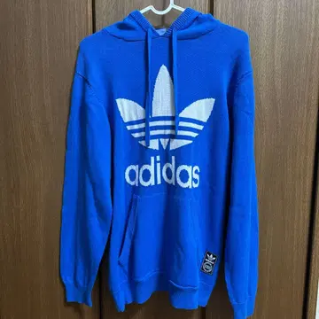 adidas originals 니트 후드티 파랑
