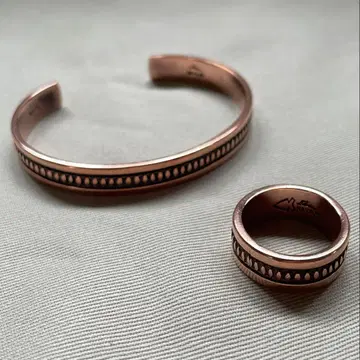 hobo x NAVAJO copper 구리 반지 뱅글 세트