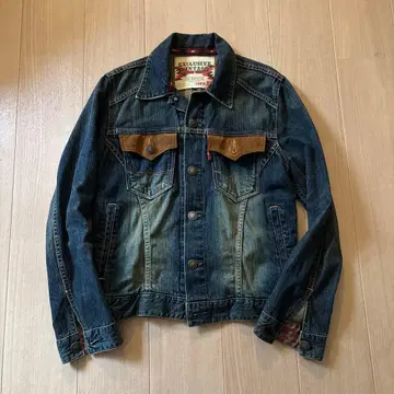90s 00s EDWIN 그런지 구제 의류 데님 자켓 빈티지