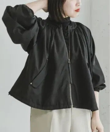 ITEMS 노카라 개더 블루종