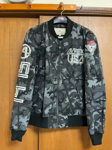 AVIREX 카모플라주 MA-1 자켓 [컨디션 최상] 안쪽 메쉬 스타일