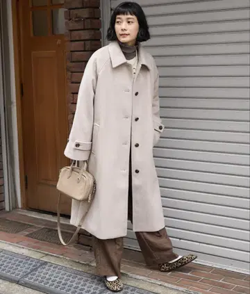 FREAK'S STORE 베이지 롱 코트